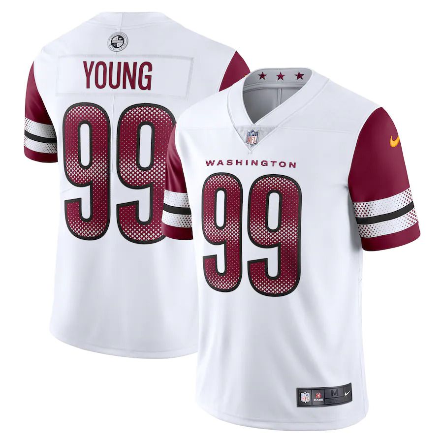 Men Washington Commanders #99 Chase Young Nike White Vapor Limited NFL Jersey->washington commanders->NFL Jersey